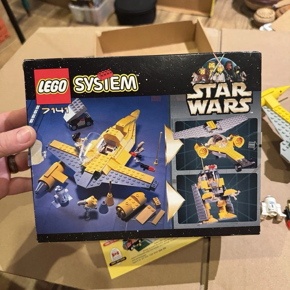 LEGO Star Wars: Naboo Fighter (7141) rare set complete in box W/ Manual & Figs